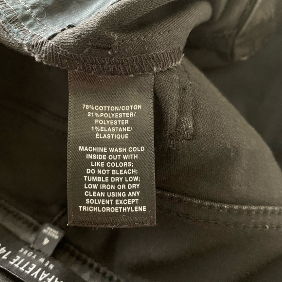 Lafayette 148 New York Black Skinny Jeans - Picture 4 of 4